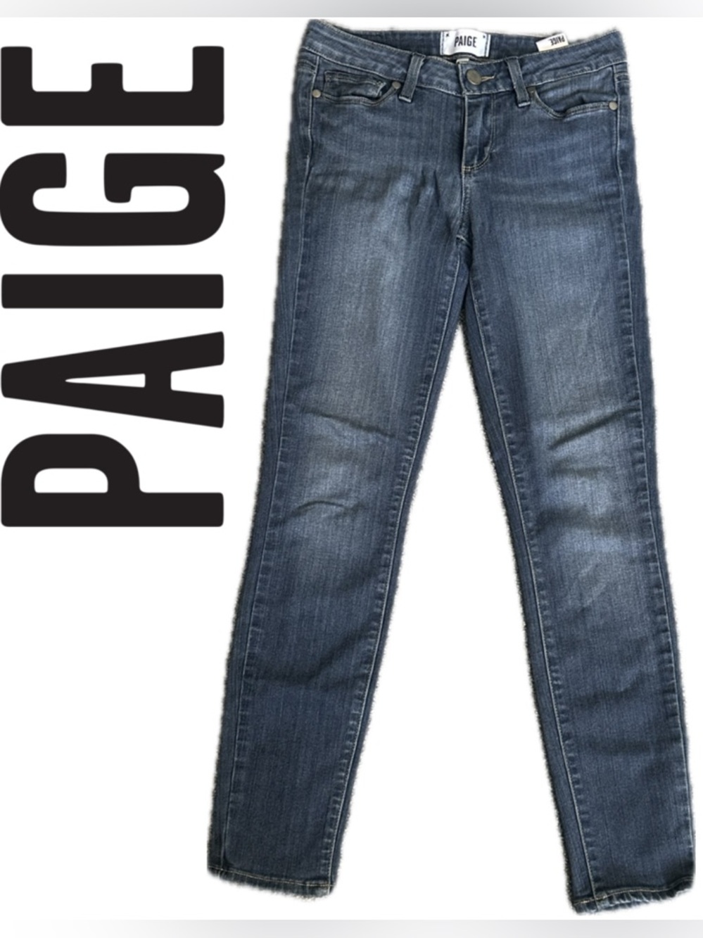 PAIGE Verdugo Ankle Dark Blue Skinny Jeans | 25